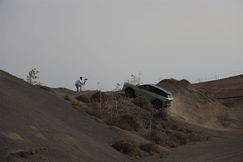 Equipo de Envideate grabando el Spot de Jaecoo Canarias